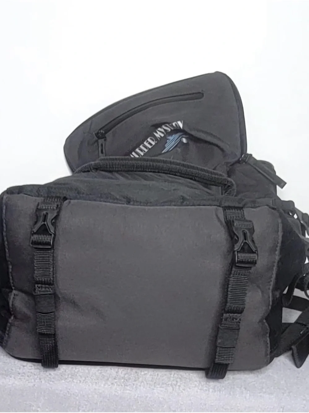 Victorinox Black Quilted Front Backpack with Compression Straps